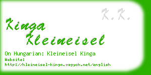 kinga kleineisel business card